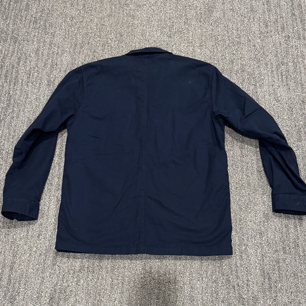 NWT Men’s Carhartt Navy Rugged Flex Button-Up Jacket Sz M - Picture 4 of 4